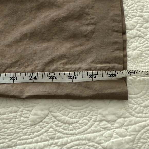 Eileen Fisher Linen Blend straight leg classic mid rise trousers 6 - Picture 7 of 10